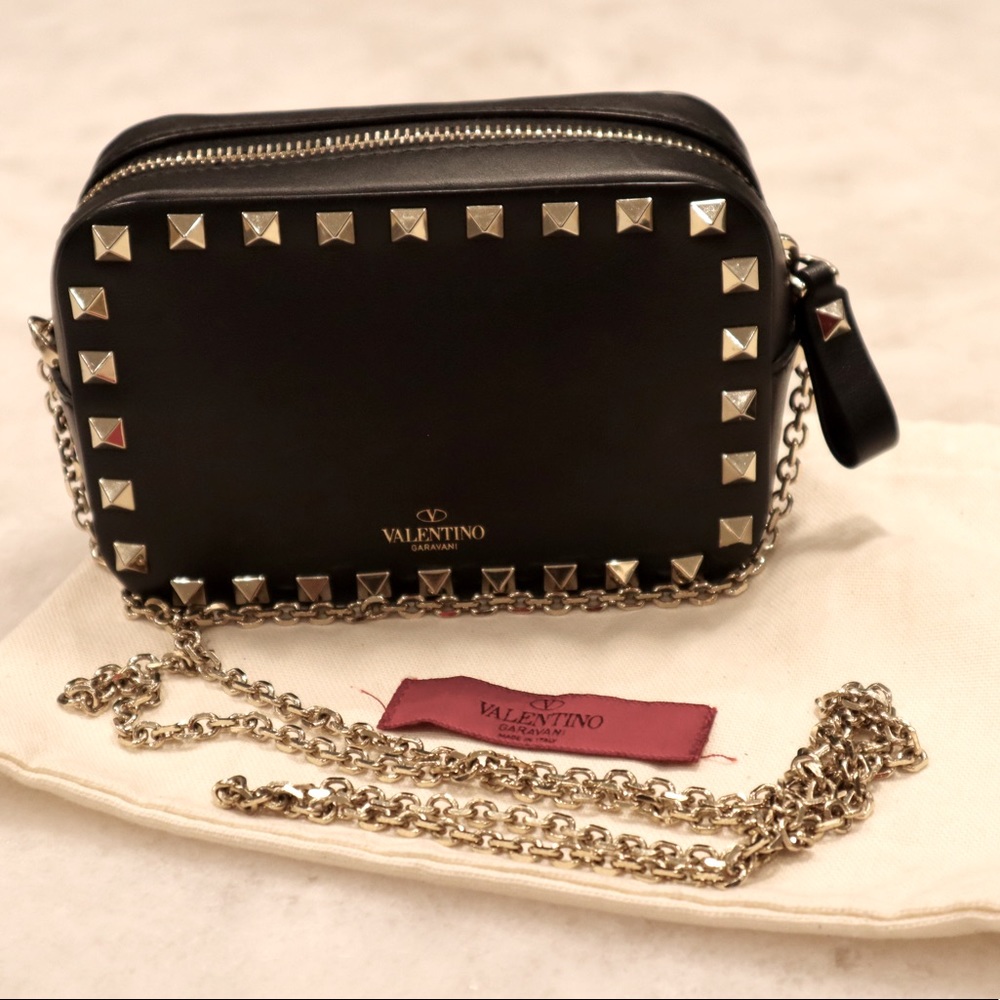 Valentino mini rockstud crossbody camera bag
